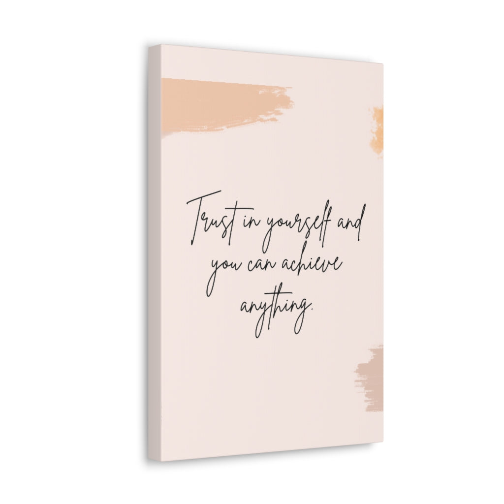 Scripture Walls Inspirational Wall Art Trust In Yourself Motivation Wall Decor for Home Office Gym Inspiring Success Quote Print Ready to Hang Unframed-Express Your Love Gifts