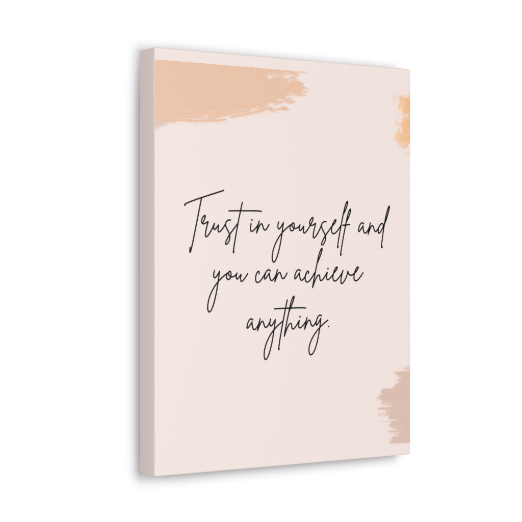 Scripture Walls Inspirational Wall Art Trust In Yourself Motivation Wall Decor for Home Office Gym Inspiring Success Quote Print Ready to Hang Unframed-Express Your Love Gifts