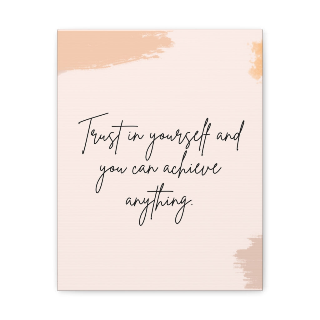 Scripture Walls Inspirational Wall Art Trust In Yourself Motivation Wall Decor for Home Office Gym Inspiring Success Quote Print Ready to Hang Unframed-Express Your Love Gifts