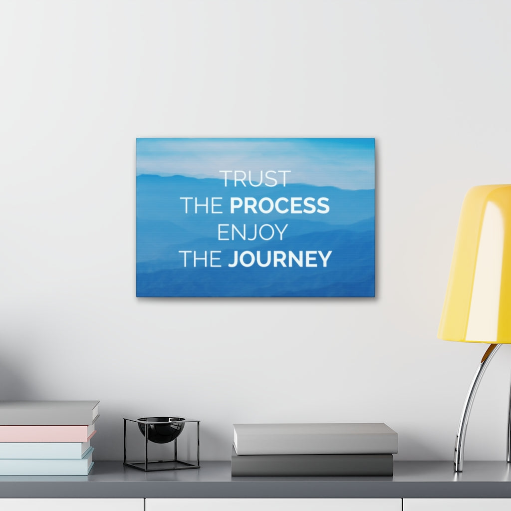 Scripture Walls Inspirational Wall Art Trust The Process Enjoy The Journey Motivational Print Ready to Hang Artwork Unframed-Express Your Love Gifts