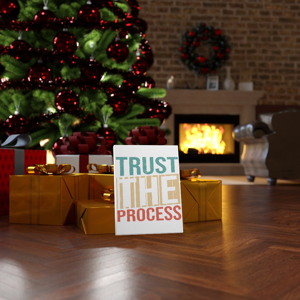 Scripture Walls Inspirational Wall Art Trust The Process Wall Art Motivation Wall Decor for Home Office Gym Inspiring Success Quote Print Ready to Hang Unframed-Express Your Love Gifts