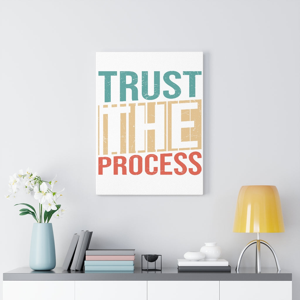Scripture Walls Inspirational Wall Art Trust The Process Wall Art Motivation Wall Decor for Home Office Gym Inspiring Success Quote Print Ready to Hang Unframed-Express Your Love Gifts