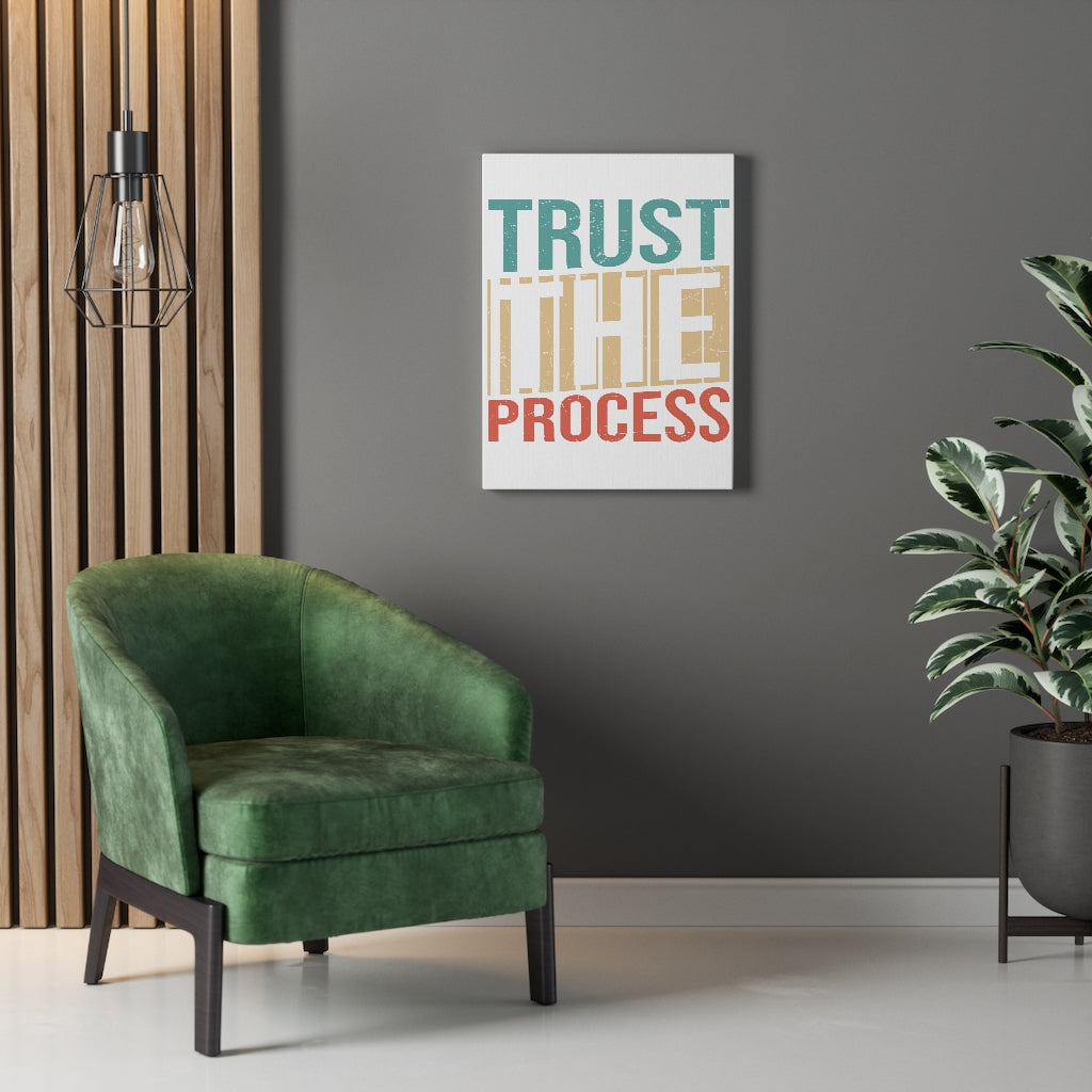 Scripture Walls Inspirational Wall Art Trust The Process Wall Art Motivation Wall Decor for Home Office Gym Inspiring Success Quote Print Ready to Hang Unframed-Express Your Love Gifts