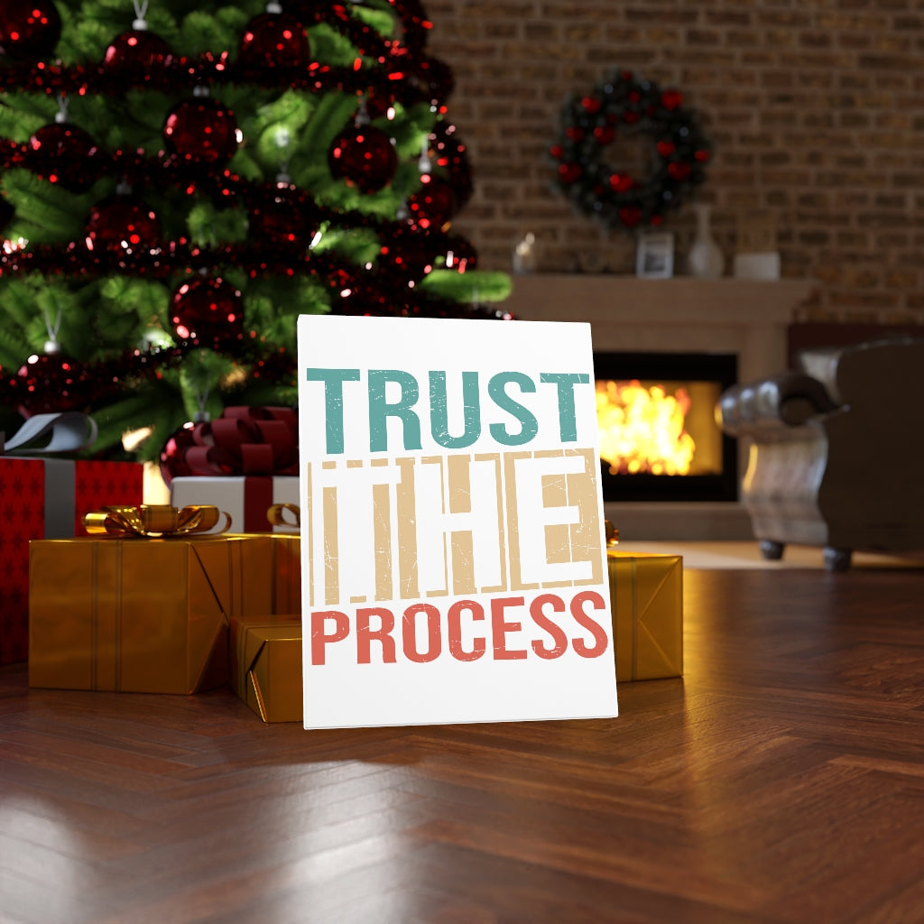 Scripture Walls Inspirational Wall Art Trust The Process Wall Art Motivation Wall Decor for Home Office Gym Inspiring Success Quote Print Ready to Hang Unframed-Express Your Love Gifts