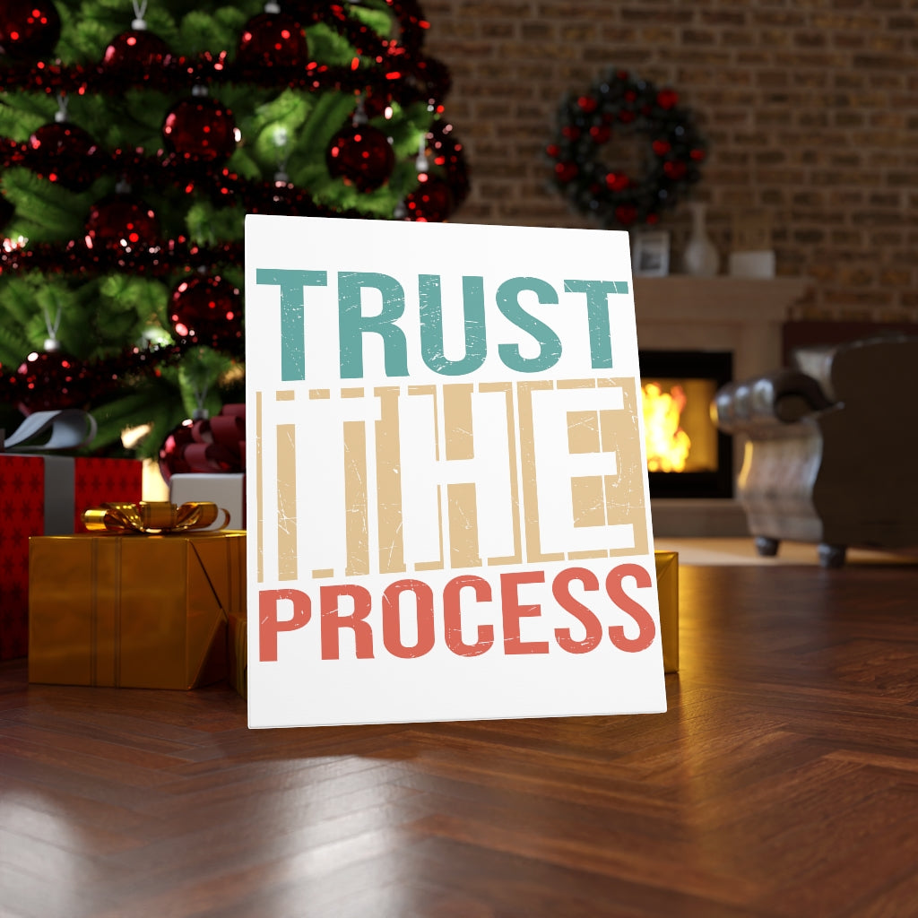 Scripture Walls Inspirational Wall Art Trust The Process Wall Art Motivation Wall Decor for Home Office Gym Inspiring Success Quote Print Ready to Hang Unframed-Express Your Love Gifts