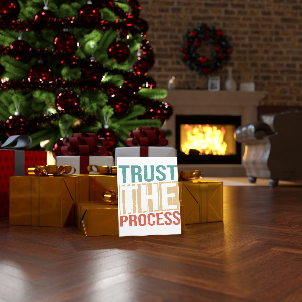 Scripture Walls Inspirational Wall Art Trust The Process Wall Art Motivation Wall Decor for Home Office Gym Inspiring Success Quote Print Ready to Hang Unframed-Express Your Love Gifts