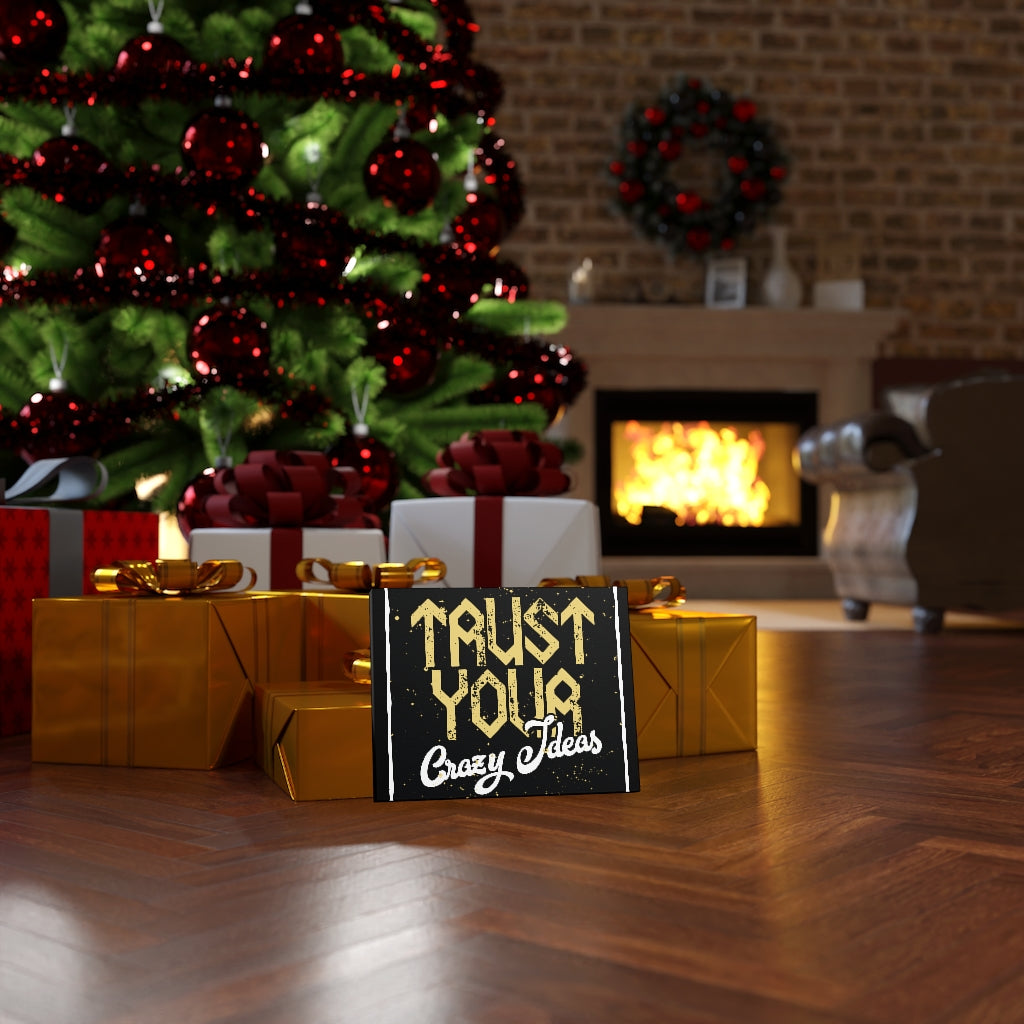 Scripture Walls Inspirational Wall Art Trust Your Crazy Ideas Wall Art Motivational Motto Inspiring Prints Artwork Decor Ready to Hang Unframed-Express Your Love Gifts