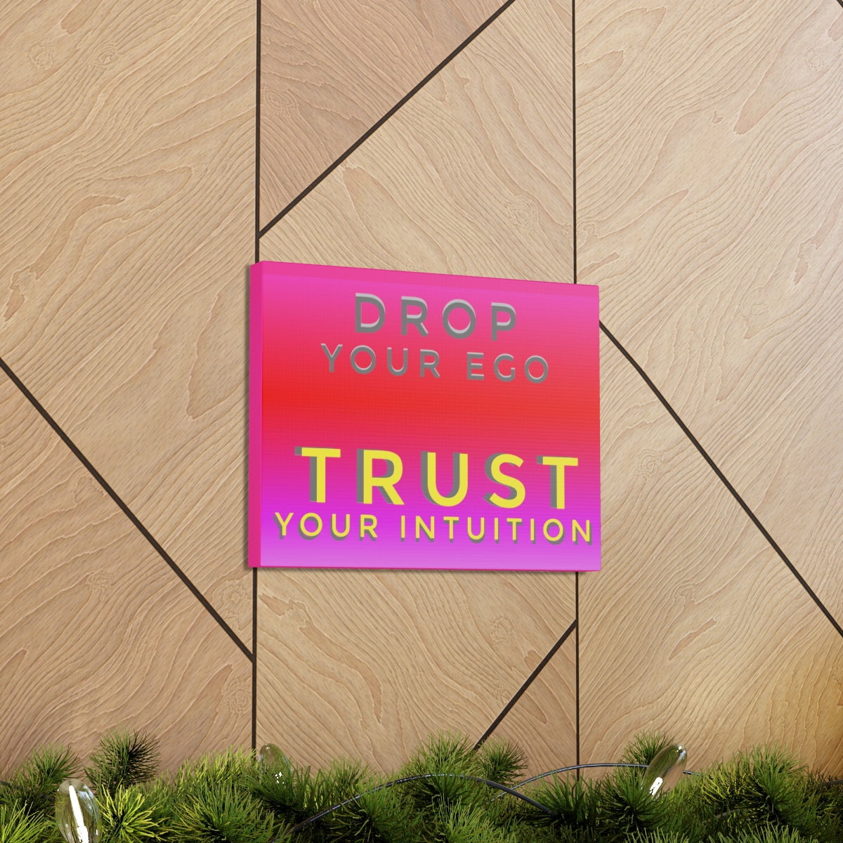 Scripture Walls Inspirational Wall Art Trust Your Intuition Motivation Wall Decor for Home Office Gym Inspiring Success Quote Print Ready to Hang Unframed-Express Your Love Gifts