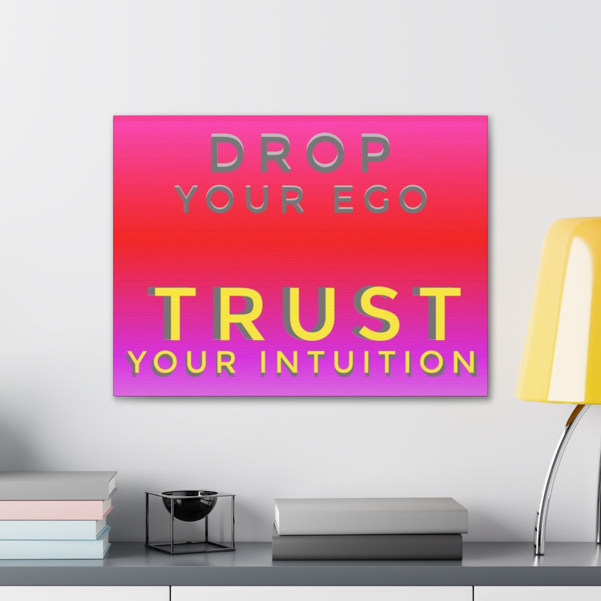 Scripture Walls Inspirational Wall Art Trust Your Intuition Motivation Wall Decor for Home Office Gym Inspiring Success Quote Print Ready to Hang Unframed-Express Your Love Gifts
