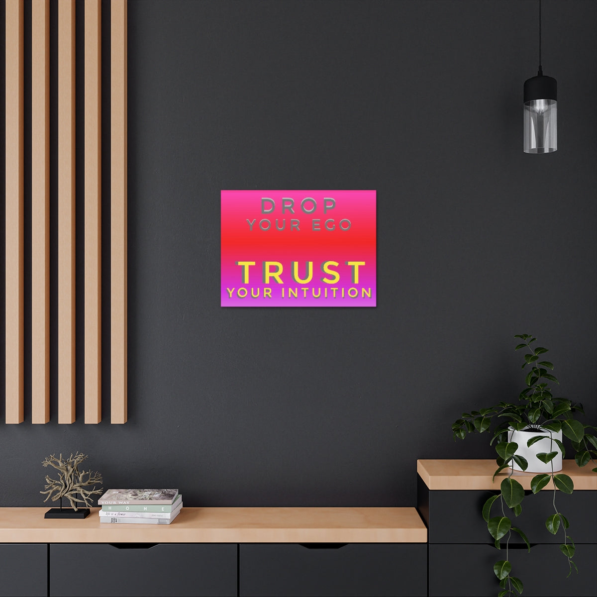 Scripture Walls Inspirational Wall Art Trust Your Intuition Motivation Wall Decor for Home Office Gym Inspiring Success Quote Print Ready to Hang Unframed-Express Your Love Gifts