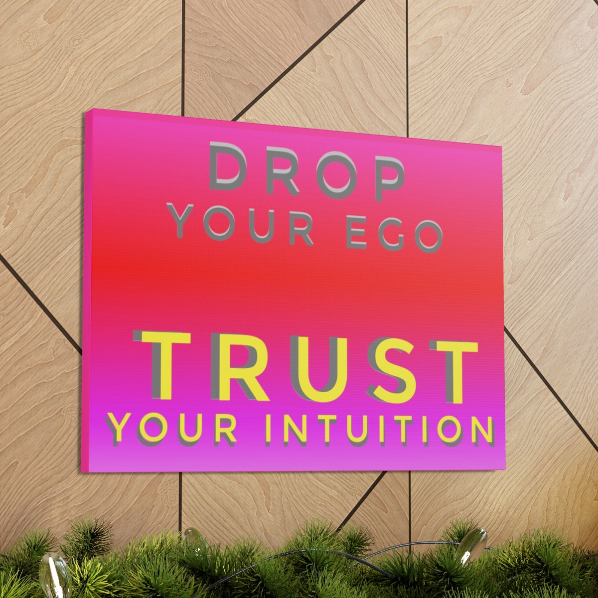 Scripture Walls Inspirational Wall Art Trust Your Intuition Motivation Wall Decor for Home Office Gym Inspiring Success Quote Print Ready to Hang Unframed-Express Your Love Gifts