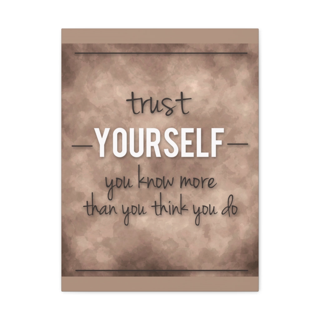 Scripture Walls Inspirational Wall Art Trust Yourself Motivation Wall Decor for Home Office Gym Inspiring Success Quote Print Ready to Hang Unframed-Express Your Love Gifts