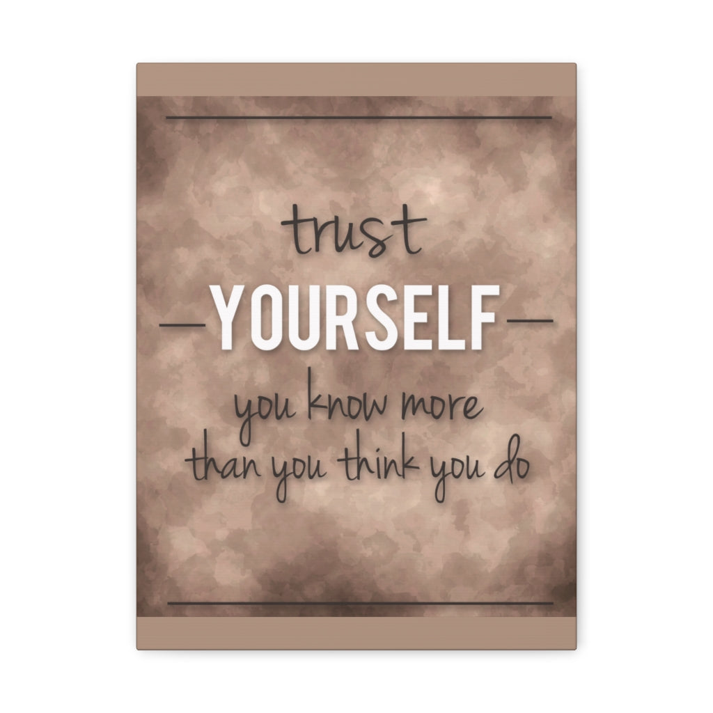 Scripture Walls Inspirational Wall Art Trust Yourself Motivation Wall Decor for Home Office Gym Inspiring Success Quote Print Ready to Hang Unframed-Express Your Love Gifts