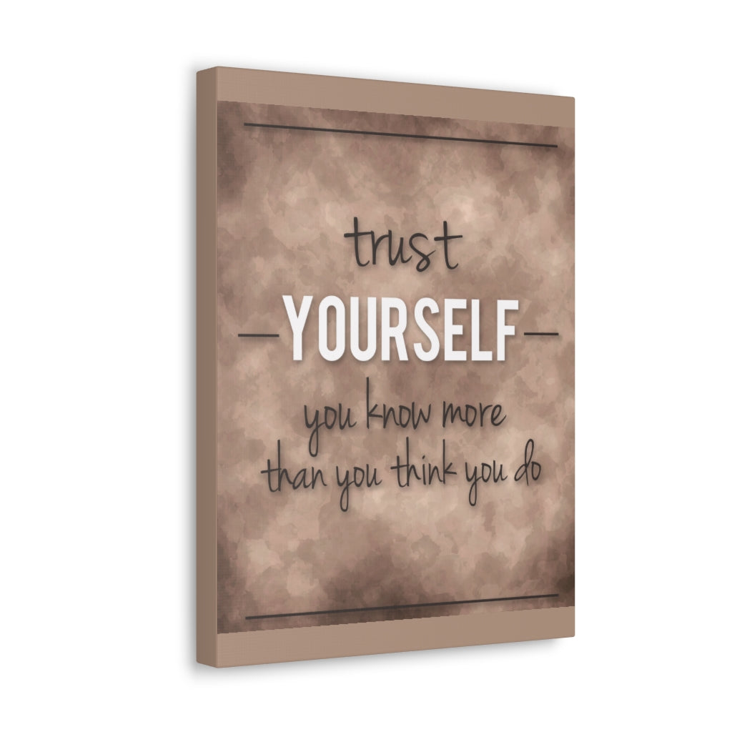 Scripture Walls Inspirational Wall Art Trust Yourself Motivation Wall Decor for Home Office Gym Inspiring Success Quote Print Ready to Hang Unframed-Express Your Love Gifts