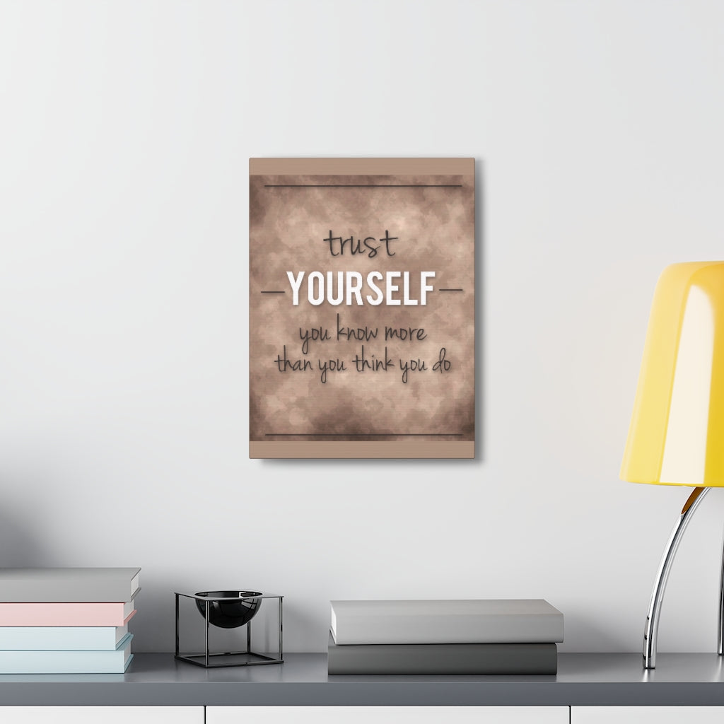 Scripture Walls Inspirational Wall Art Trust Yourself Motivation Wall Decor for Home Office Gym Inspiring Success Quote Print Ready to Hang Unframed-Express Your Love Gifts