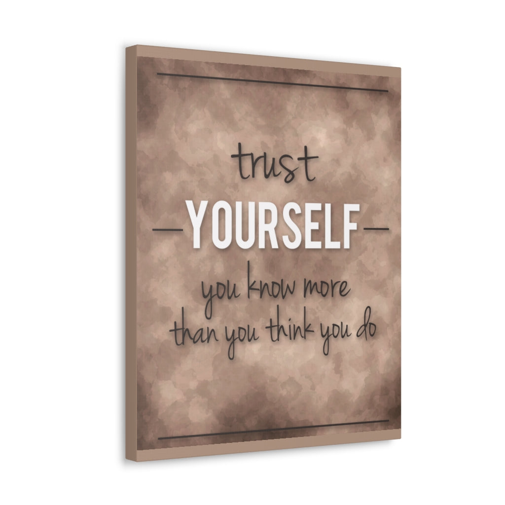 Scripture Walls Inspirational Wall Art Trust Yourself Motivation Wall Decor for Home Office Gym Inspiring Success Quote Print Ready to Hang Unframed-Express Your Love Gifts