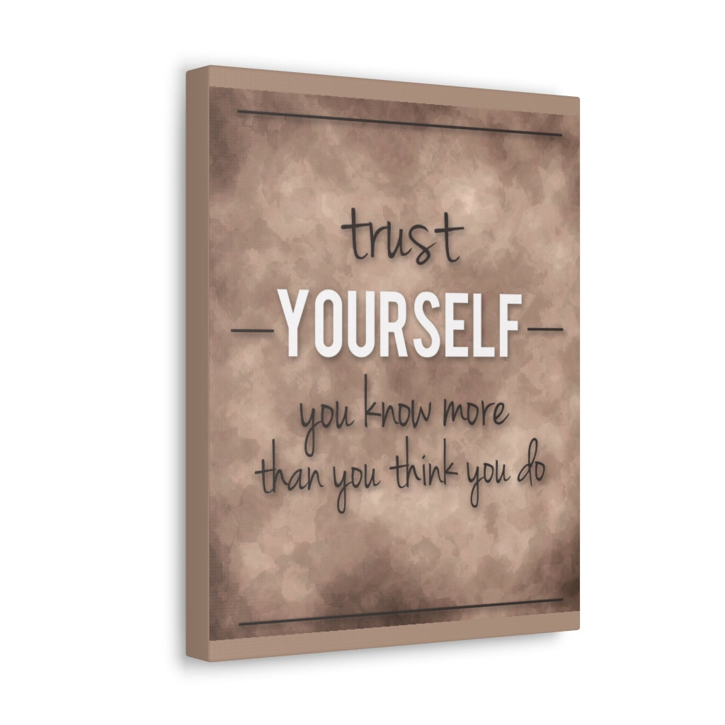 Scripture Walls Inspirational Wall Art Trust Yourself Motivation Wall Decor for Home Office Gym Inspiring Success Quote Print Ready to Hang Unframed-Express Your Love Gifts