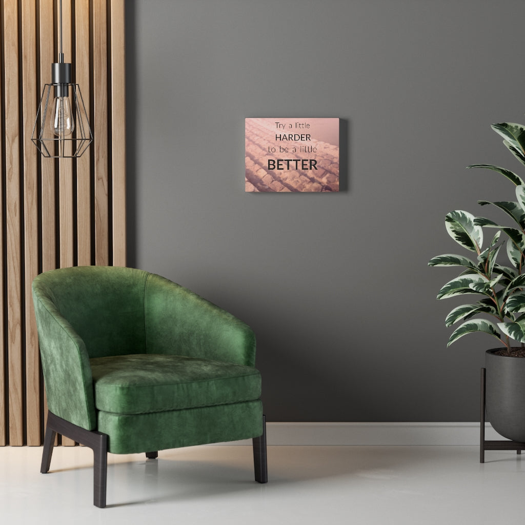 Scripture Walls Inspirational Wall Art Try A Little Harder Motivational Print Ready to Hang Artwork Unframed-Express Your Love Gifts