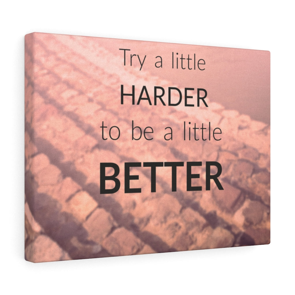 Scripture Walls Inspirational Wall Art Try A Little Harder Motivational Print Ready to Hang Artwork Unframed-Express Your Love Gifts