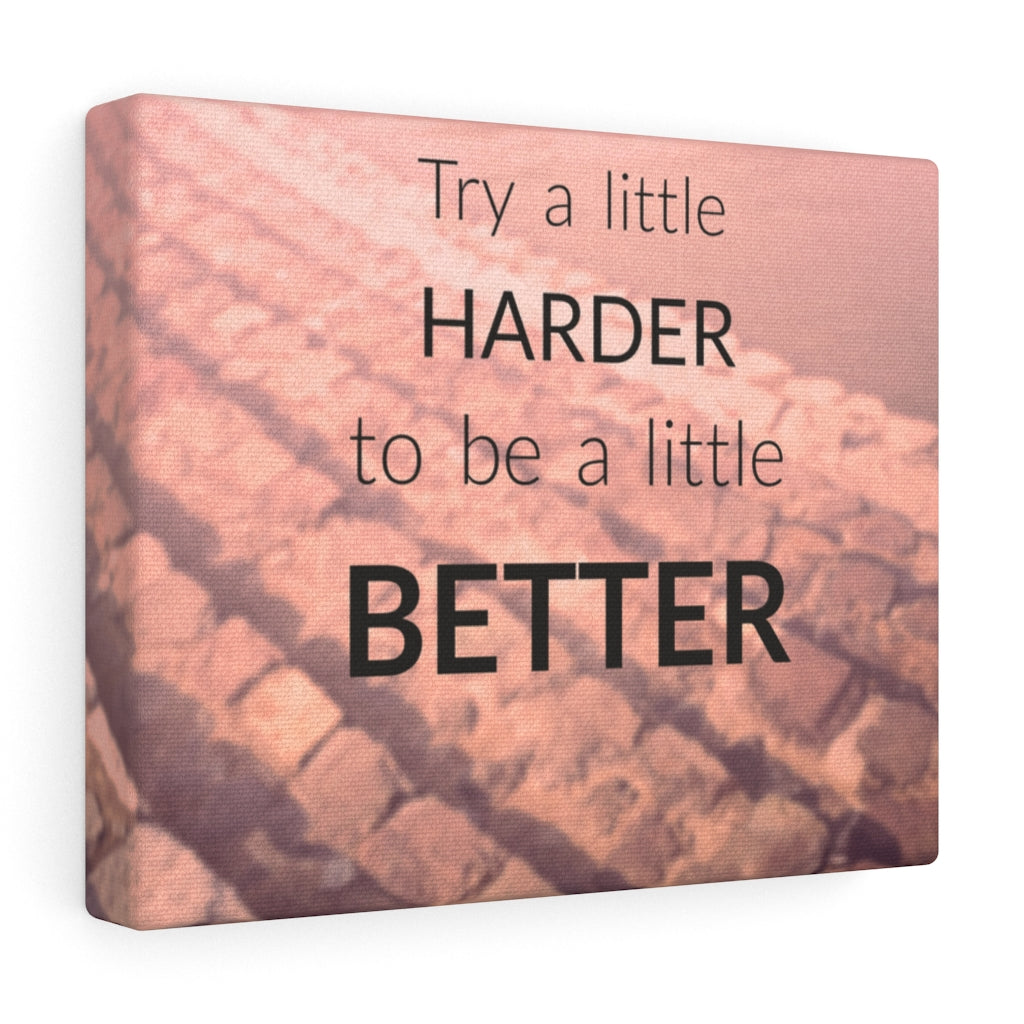 Scripture Walls Inspirational Wall Art Try A Little Harder Motivational Print Ready to Hang Artwork Unframed-Express Your Love Gifts