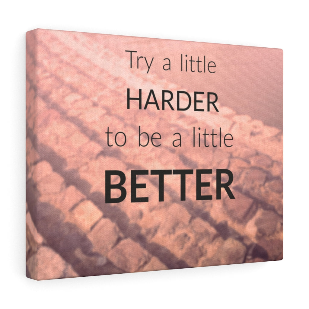 Scripture Walls Inspirational Wall Art Try A Little Harder Motivational Print Ready to Hang Artwork Unframed-Express Your Love Gifts