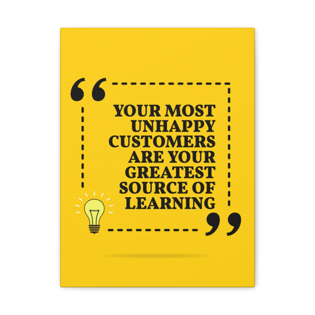 Scripture Walls Inspirational Wall Art Unhappy Customers Are Learning Motivation Wall Decor for Home Office Gym Inspiring Success Quote Print Ready to Hang Unframed-Express Your Love Gifts