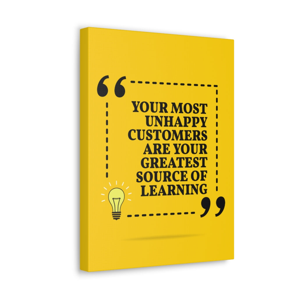 Scripture Walls Inspirational Wall Art Unhappy Customers Are Learning Motivation Wall Decor for Home Office Gym Inspiring Success Quote Print Ready to Hang Unframed-Express Your Love Gifts