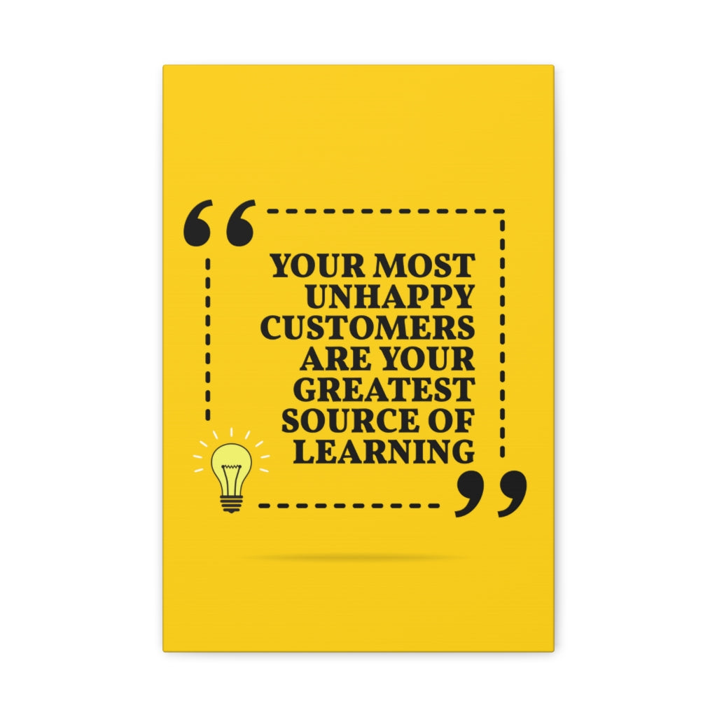 Scripture Walls Inspirational Wall Art Unhappy Customers Are Learning Motivation Wall Decor for Home Office Gym Inspiring Success Quote Print Ready to Hang Unframed-Express Your Love Gifts