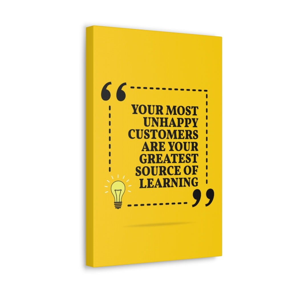 Scripture Walls Inspirational Wall Art Unhappy Customers Are Learning Motivation Wall Decor for Home Office Gym Inspiring Success Quote Print Ready to Hang Unframed-Express Your Love Gifts