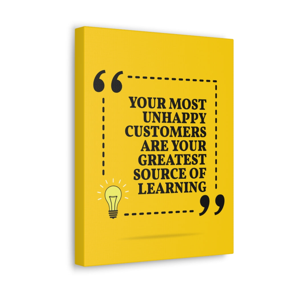 Scripture Walls Inspirational Wall Art Unhappy Customers Are Learning Motivation Wall Decor for Home Office Gym Inspiring Success Quote Print Ready to Hang Unframed-Express Your Love Gifts