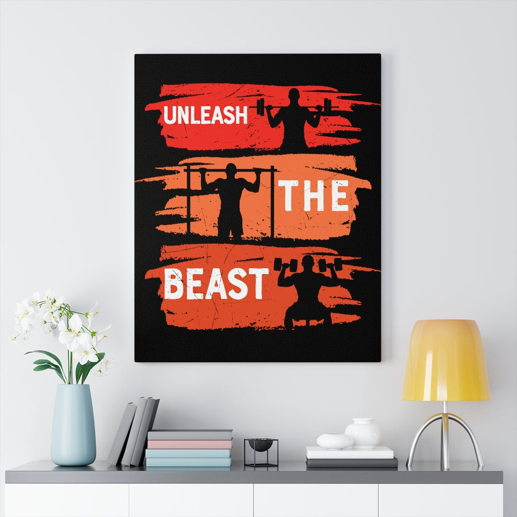 Scripture Walls Inspirational Wall Art Unleash The Beast Wall Art Motivation Wall Decor for Home Office Gym Inspiring Success Quote Print Ready to Hang Unframed-Express Your Love Gifts