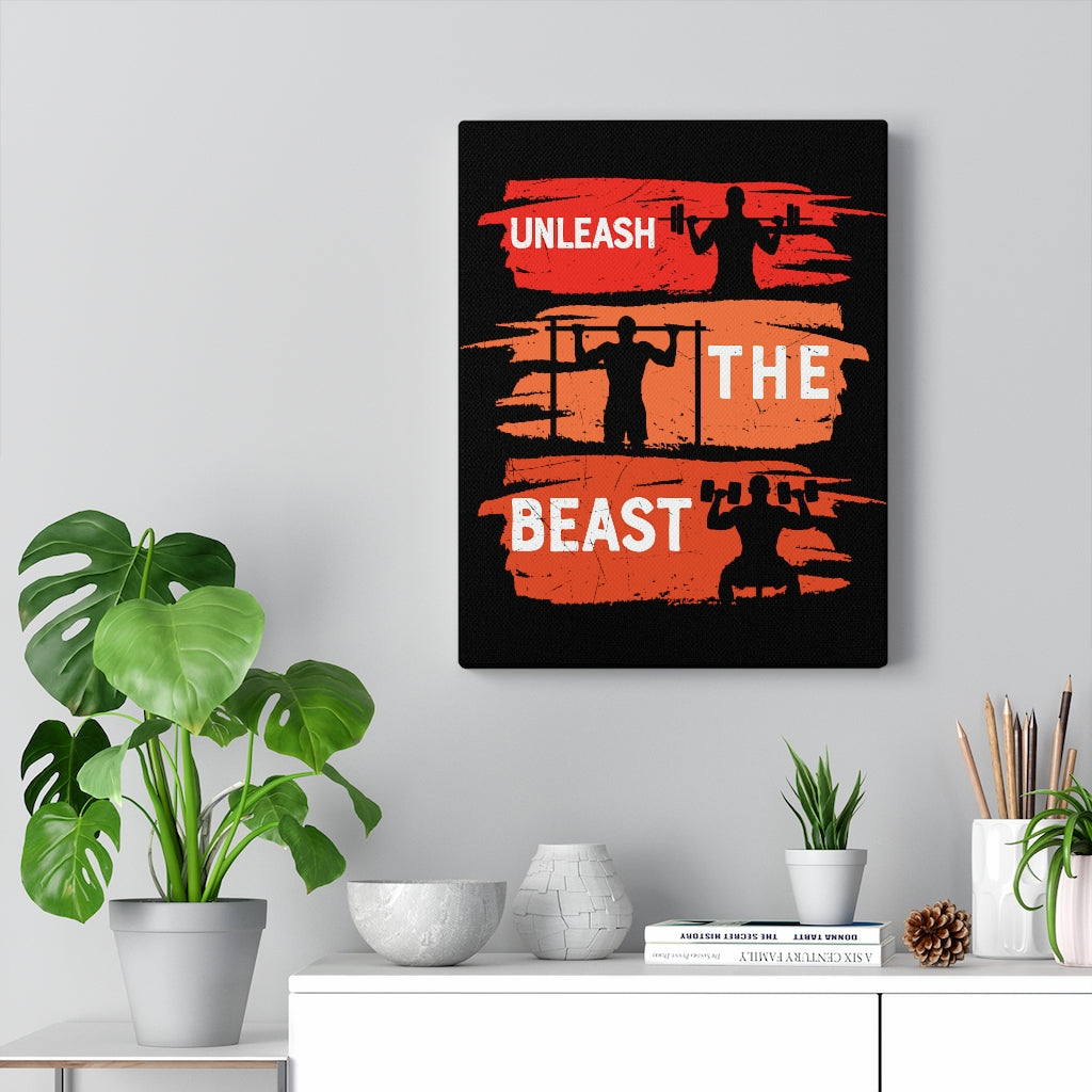 Scripture Walls Inspirational Wall Art Unleash The Beast Wall Art Motivation Wall Decor for Home Office Gym Inspiring Success Quote Print Ready to Hang Unframed-Express Your Love Gifts