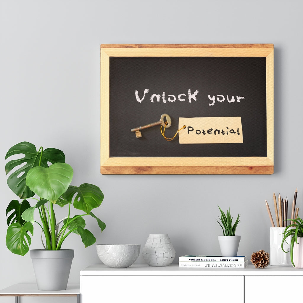 Scripture Walls Inspirational Wall Art Unluck Your Potential Motivational Print Ready to Hang Artwork Unframed-Express Your Love Gifts