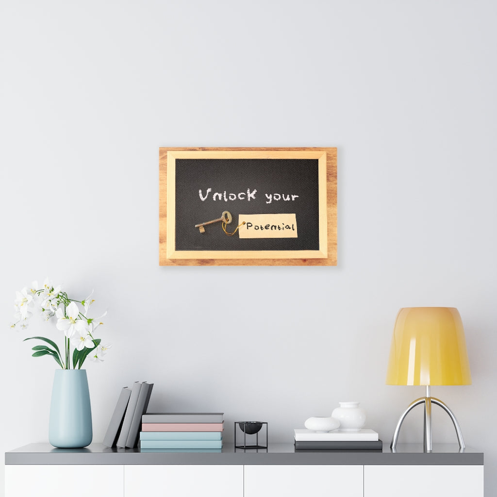 Scripture Walls Inspirational Wall Art Unluck Your Potential Motivational Print Ready to Hang Artwork Unframed-Express Your Love Gifts