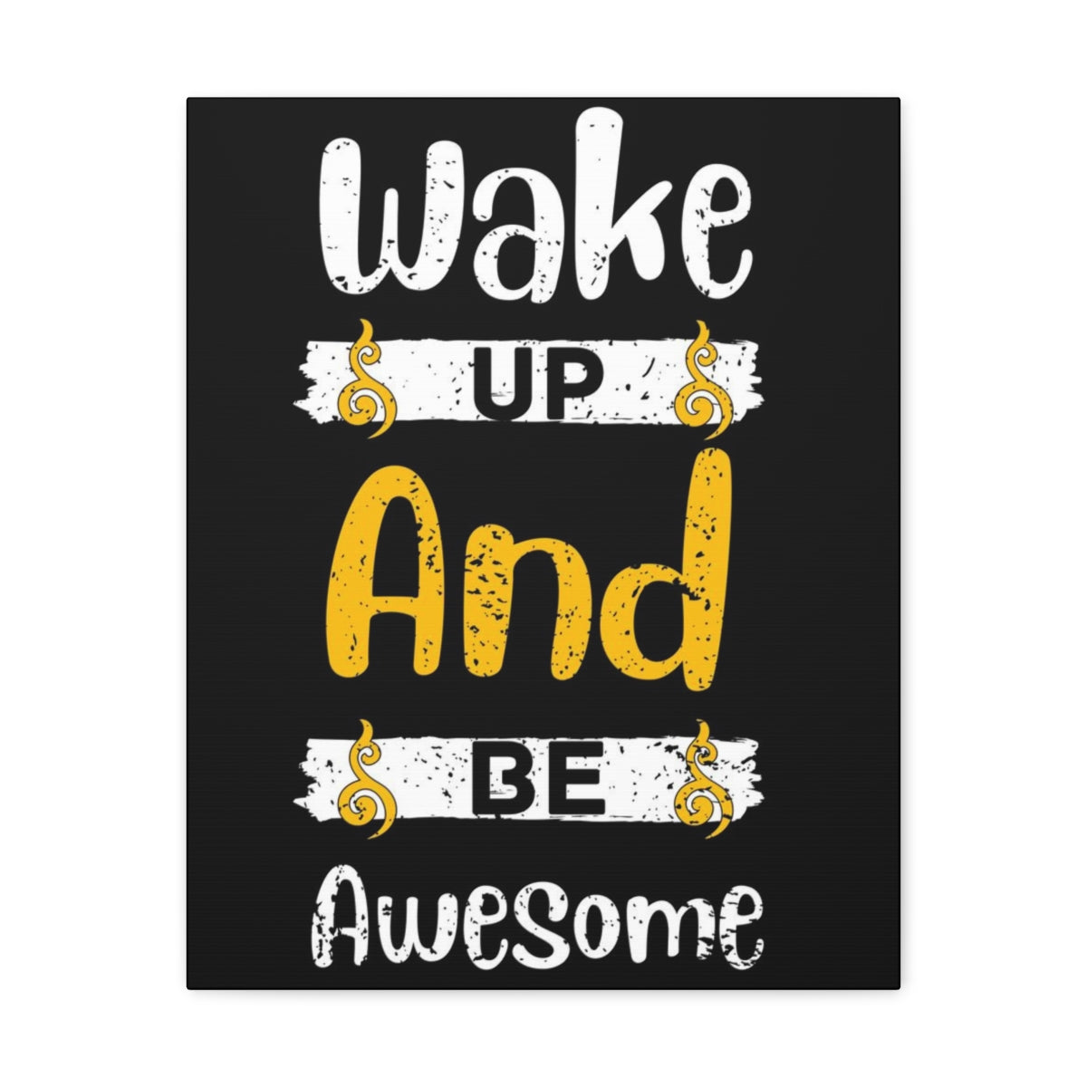 Scripture Walls Inspirational Wall Art Wake Up Be Awesome Motivation Wall Decor for Home Office Gym Inspiring Success Quote Print Ready to Hang Unframed-Express Your Love Gifts