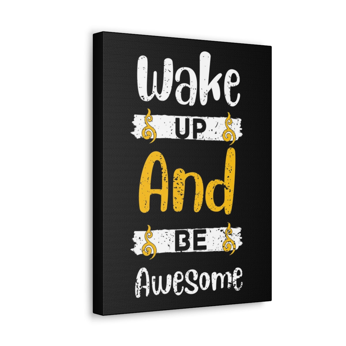 Scripture Walls Inspirational Wall Art Wake Up Be Awesome Motivation Wall Decor for Home Office Gym Inspiring Success Quote Print Ready to Hang Unframed-Express Your Love Gifts