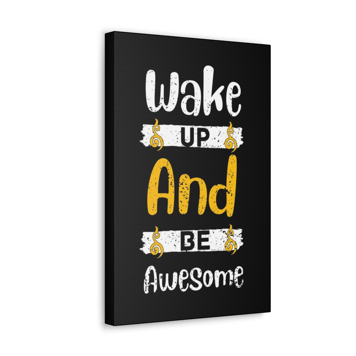 Scripture Walls Inspirational Wall Art Wake Up Be Awesome Motivation Wall Decor for Home Office Gym Inspiring Success Quote Print Ready to Hang Unframed-Express Your Love Gifts