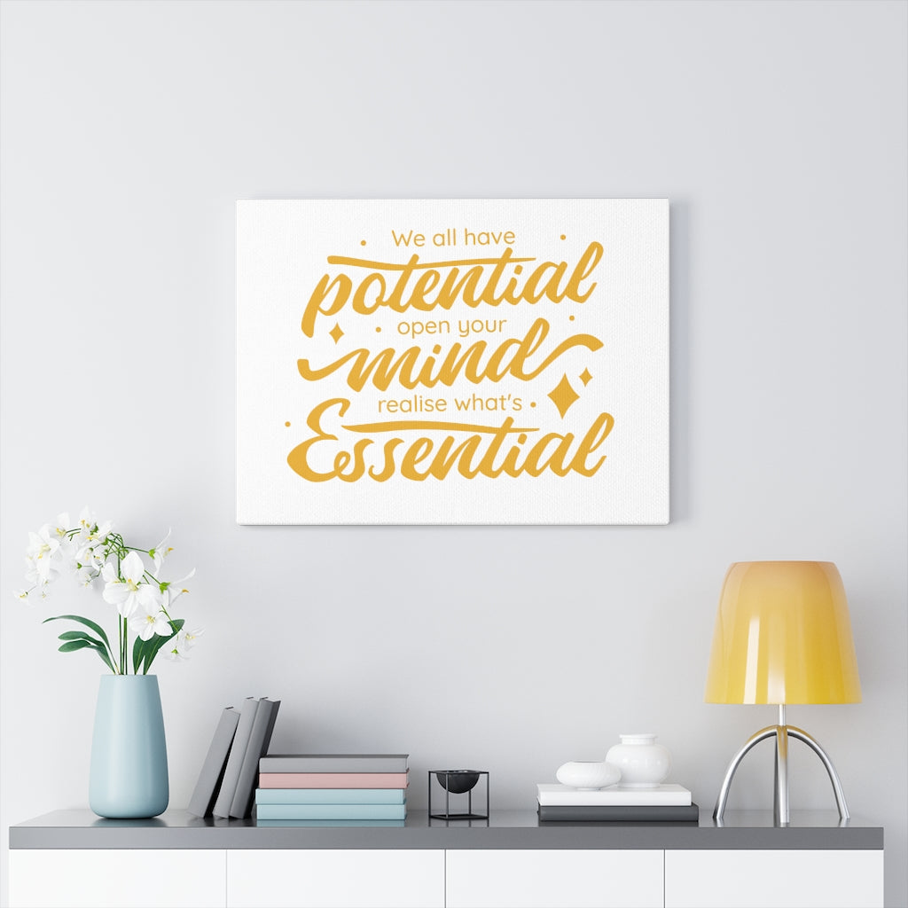 Scripture Walls Inspirational Wall Art We All Have Potential Wall Art Motivational Motto Inspiring Prints Artwork Decor Ready to Hang Unframed-Express Your Love Gifts
