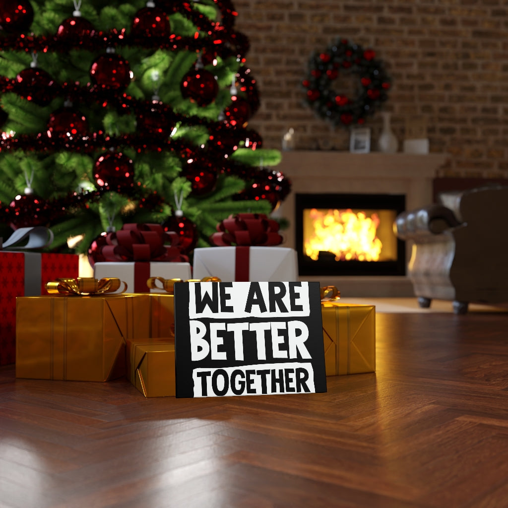 Scripture Walls Inspirational Wall Art We Are Better Together Wall Art Motivation Wall Decor for Home Office Gym Inspiring Success Quote Print Ready to Hang Unframed-Express Your Love Gifts