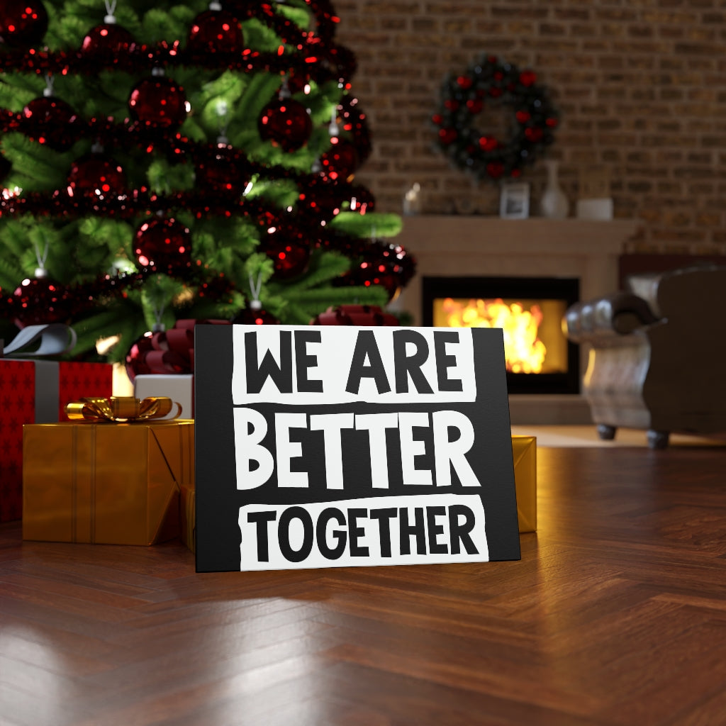 Scripture Walls Inspirational Wall Art We Are Better Together Wall Art Motivation Wall Decor for Home Office Gym Inspiring Success Quote Print Ready to Hang Unframed-Express Your Love Gifts