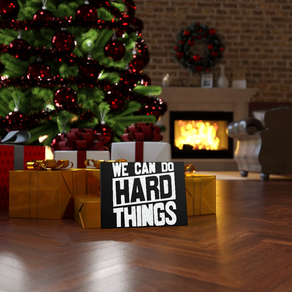 Scripture Walls Inspirational Wall Art We Can Do Hard Things Wall Art Motivation Wall Decor for Home Office Gym Inspiring Success Quote Print Ready to Hang Unframed-Express Your Love Gifts