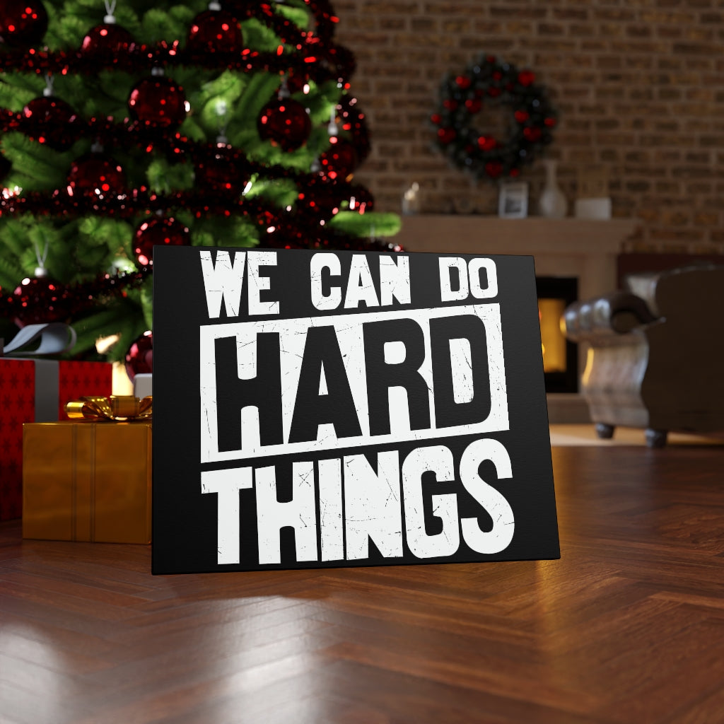 Scripture Walls Inspirational Wall Art We Can Do Hard Things Wall Art Motivation Wall Decor for Home Office Gym Inspiring Success Quote Print Ready to Hang Unframed-Express Your Love Gifts