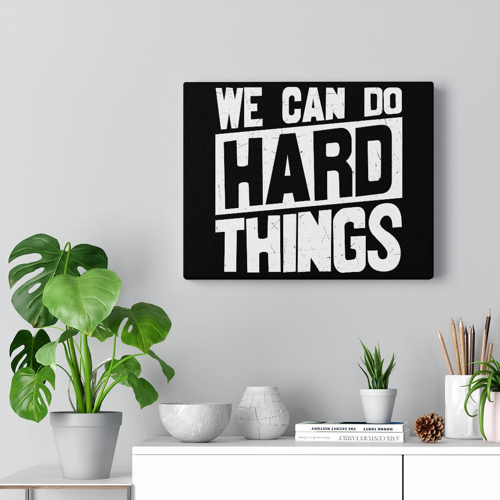 Scripture Walls Inspirational Wall Art We Can Do Hard Things Wall Art Motivation Wall Decor for Home Office Gym Inspiring Success Quote Print Ready to Hang Unframed-Express Your Love Gifts