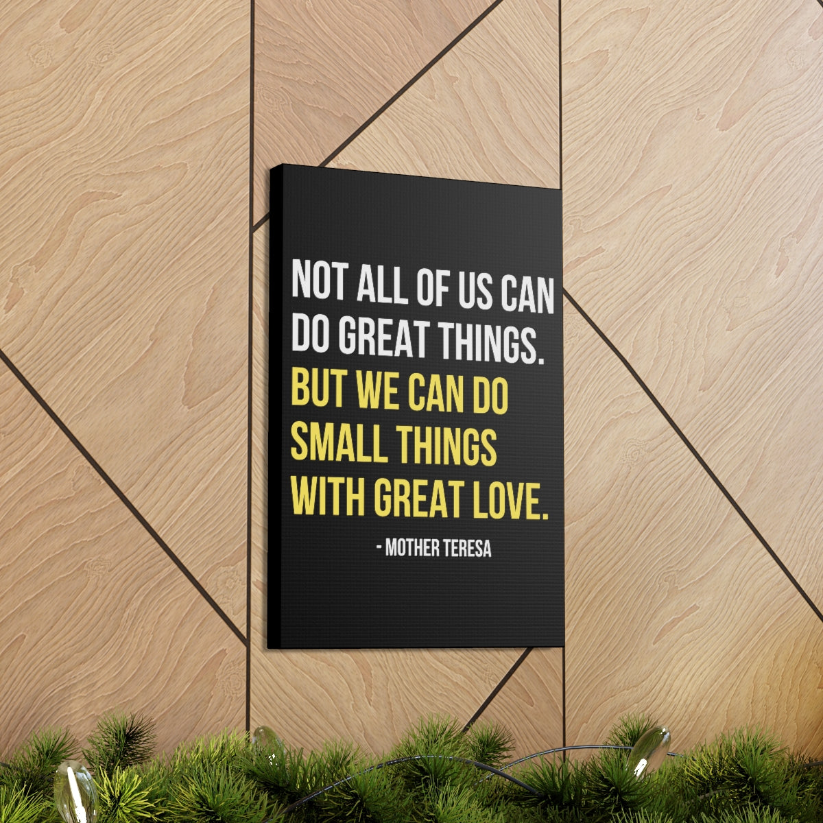 Scripture Walls Inspirational Wall Art We Can Do Small Things Motivation Wall Decor for Home Office Gym Inspiring Success Quote Print Ready to Hang Unframed-Express Your Love Gifts