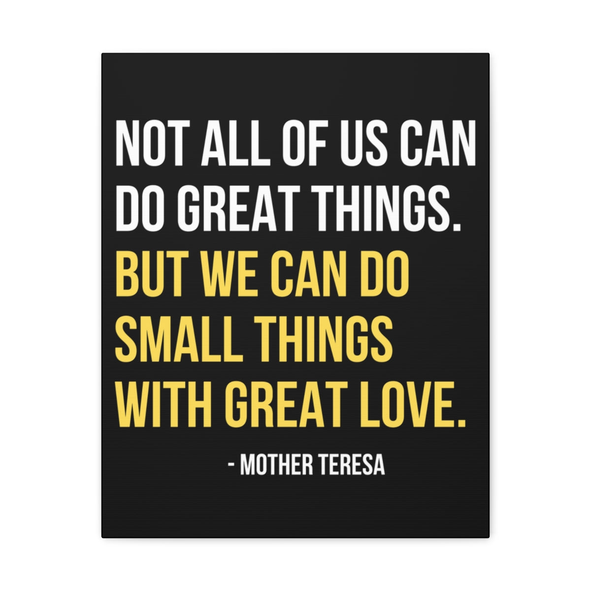 Scripture Walls Inspirational Wall Art We Can Do Small Things Motivation Wall Decor for Home Office Gym Inspiring Success Quote Print Ready to Hang Unframed-Express Your Love Gifts