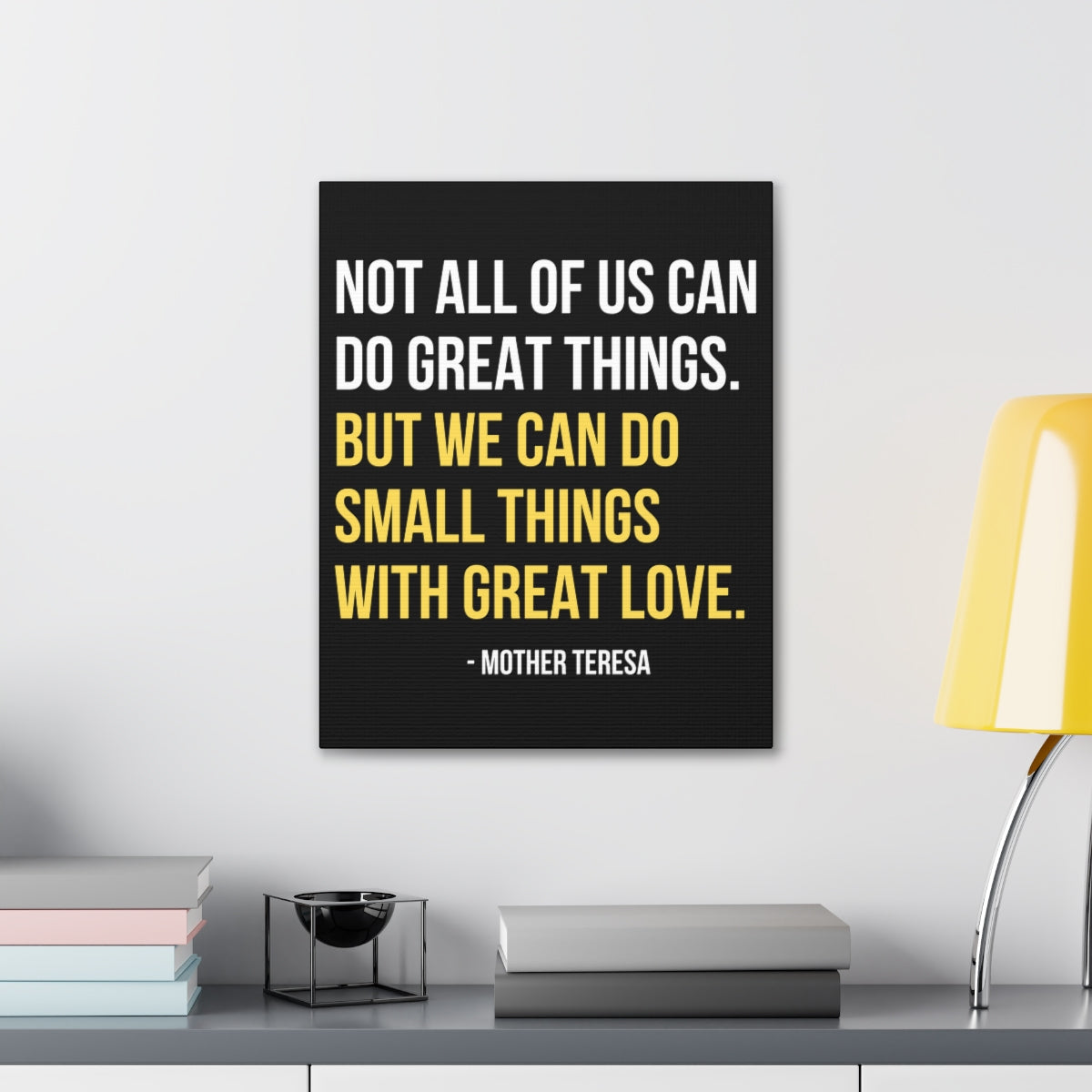Scripture Walls Inspirational Wall Art We Can Do Small Things Motivation Wall Decor for Home Office Gym Inspiring Success Quote Print Ready to Hang Unframed-Express Your Love Gifts