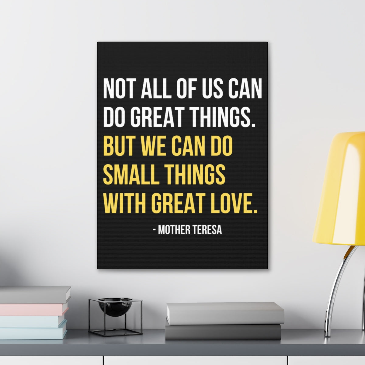 Scripture Walls Inspirational Wall Art We Can Do Small Things Motivation Wall Decor for Home Office Gym Inspiring Success Quote Print Ready to Hang Unframed-Express Your Love Gifts