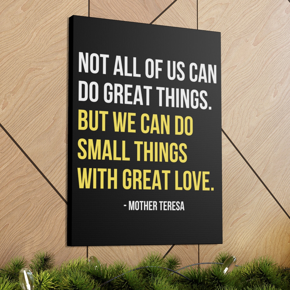 Scripture Walls Inspirational Wall Art We Can Do Small Things Motivation Wall Decor for Home Office Gym Inspiring Success Quote Print Ready to Hang Unframed-Express Your Love Gifts