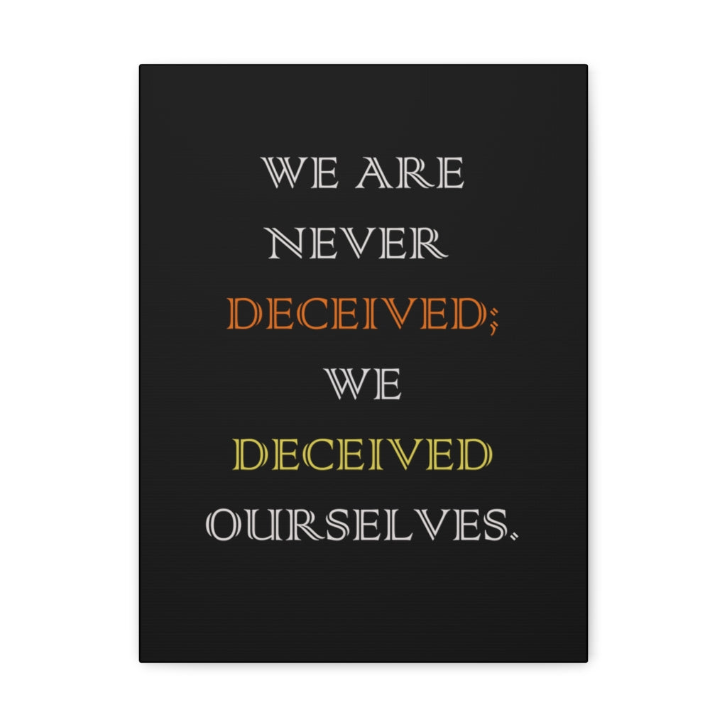 Scripture Walls Inspirational Wall Art We Deceived Ourselves Motivation Wall Decor for Home Office Gym Inspiring Success Quote Print Ready to Hang Unframed-Express Your Love Gifts