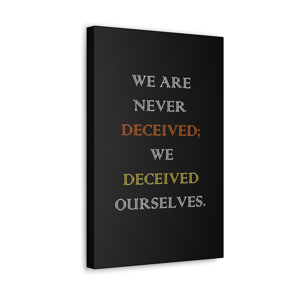 Scripture Walls Inspirational Wall Art We Deceived Ourselves Motivation Wall Decor for Home Office Gym Inspiring Success Quote Print Ready to Hang Unframed-Express Your Love Gifts